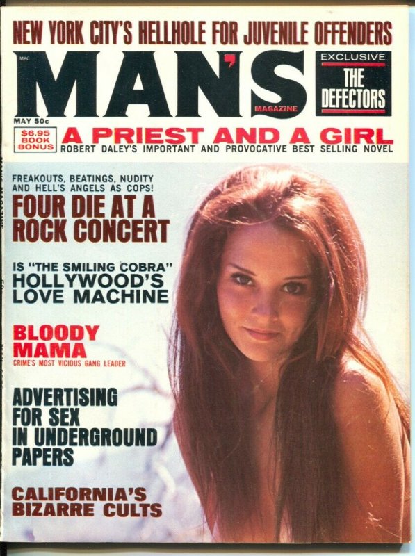 Man's Magazine 5/1970-Charles Manson-Sharon Tate-cheesecake-exploitation-VG 