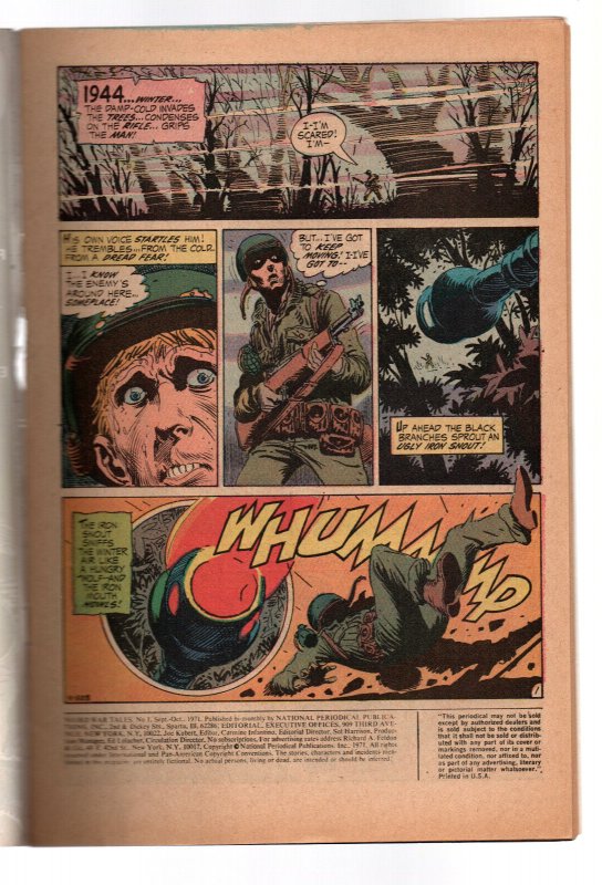Weird War Tales #1 - Kubert - Horror - 1971 - FN 