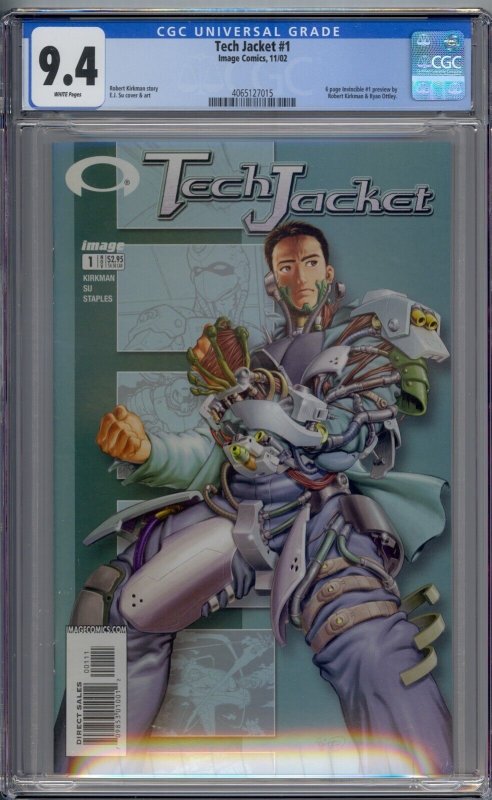 TECH JACKET #1 CGC 9.4 INVINCIBLE PREVIEW