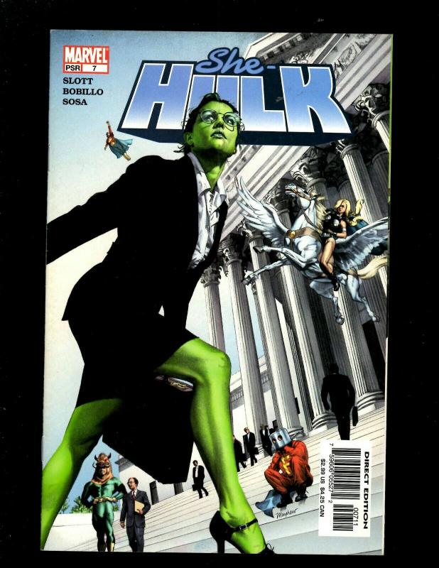 Lot of 9 She-Hulk Marvel Comic Books #1 2 3 4 5 6 7 7 8, Hulk HY3