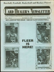 CARD DEALER'S NEWSLETTER #8-1989-UNIQUE INFO VG