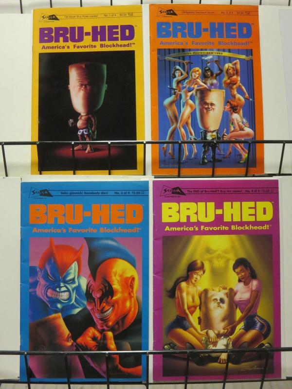 BRU HED (1994 SCHISM) 1-4  Complete beer-soaked series!