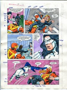 Justice Machine #24 Page #17 1988 Original Color Guide 