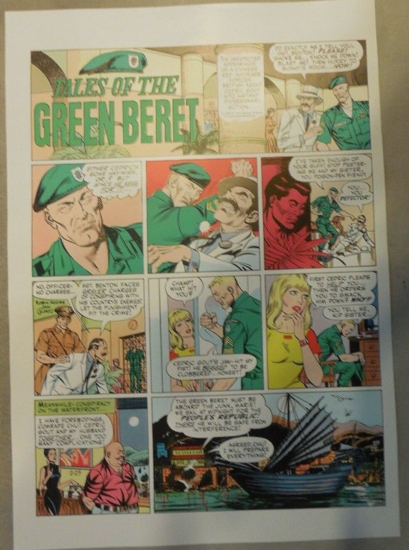 Green Beret by John Celardo Color Syndicate Proof 2/25/1968 Size: 11 x 15 inches