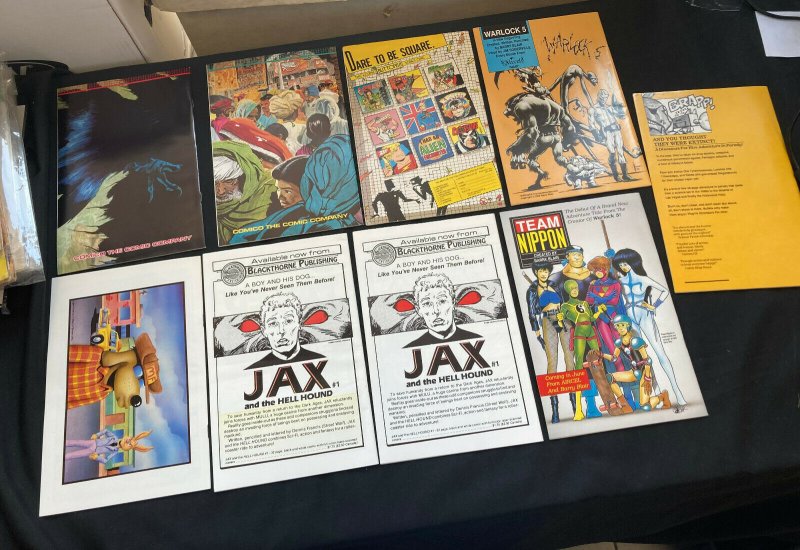 INDIE COMICS 9PC #1,1,1A,1B,1,1,1,2,2(8.0) SCI FI,PULP, ACTION(1986-88)