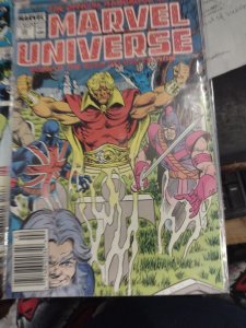 OFFICIAL HANDBOOK OF THE MARVEL UNIVERSE  #20  1988  dead  deluxe NEWSTAND