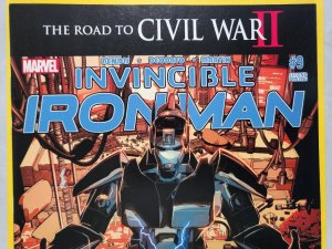 Invincible Iron Man #9 2nd Print 2016 Marvel Riri Williams (Ironheart) VF