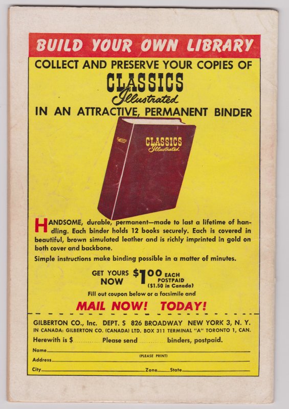 Classics Illustratrated #93 (Good-) Original (HRN94)