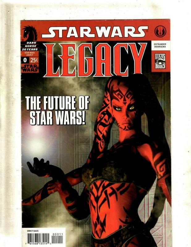 Lot of 10 Star Wars Legacy Dark Horse Comic Books #0 3 4 6 7 8 9 14 16 17  J398