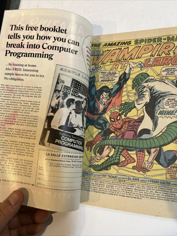 Amazing Spider-Man (1971) # 102 (VG/F) 2nd App Morbius 