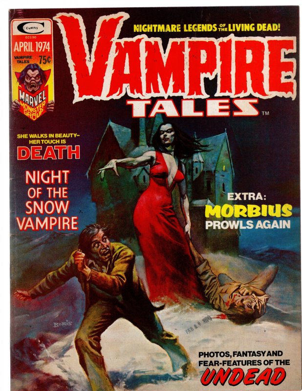 Vampire Tales #4 (1974) HI-GRADE! MORBIUS Boris Valejo Cover Bronze HORROR !!!