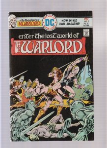 Warlord #1 - Mike Grell Cover/ 1st solo series (6/6.5) 1976