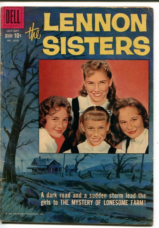 LENNON SISTERS #1014 1959-DELL-FOUR COLOR-TV PHOTO COVER-ALEX TOTH ART-good/vg