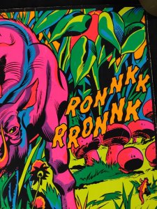 1971 Third Eye #4020 Ronnkk HULK 21.5 x 33 Black Light Poster
