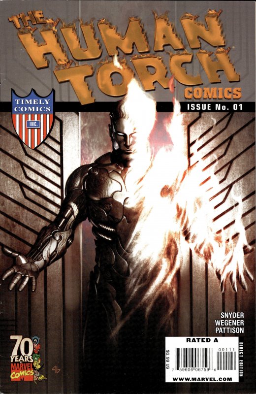 Human Torch Comics 70th Anniversary Special (2009) Human Torch