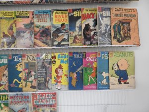 Huge Lot 105 low grade reader Comics W/ Classics Illustrated, Westerns, +More!