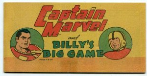 Captain Marvel And Billy's Big Game PROMOTIONAL COMIC 1948 VF-