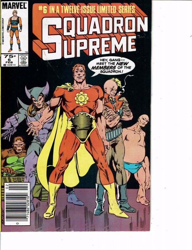 Lot Of 2 Comic Books Marvel Squadron Supreme #4 and #6 Thor   ON8