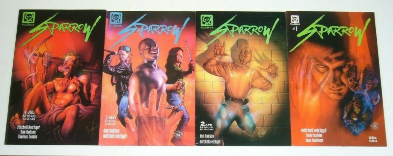 Sparrow #1-4 VF/NM complete series - millennium comics set lot 2 3