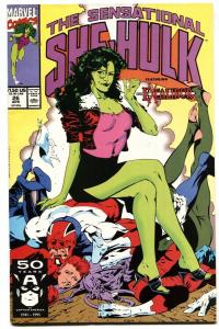 SENSATIONAL SHE-HULK #26-Spicy GGA cover-1991