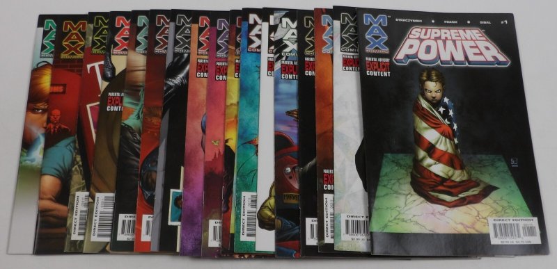 Supreme Power #1-18 VF/NM complete series MAX - Straczynski - Squadron ; Marvel