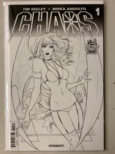 Chaos #1 Nei Ruffino black and white variant cover 8.0 (2014)