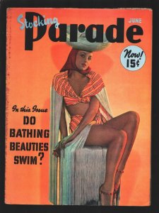 MAG: Stocking Parade 6/1943-Arrow-pin-up girl pix-stockings-spicy fashions-ga...