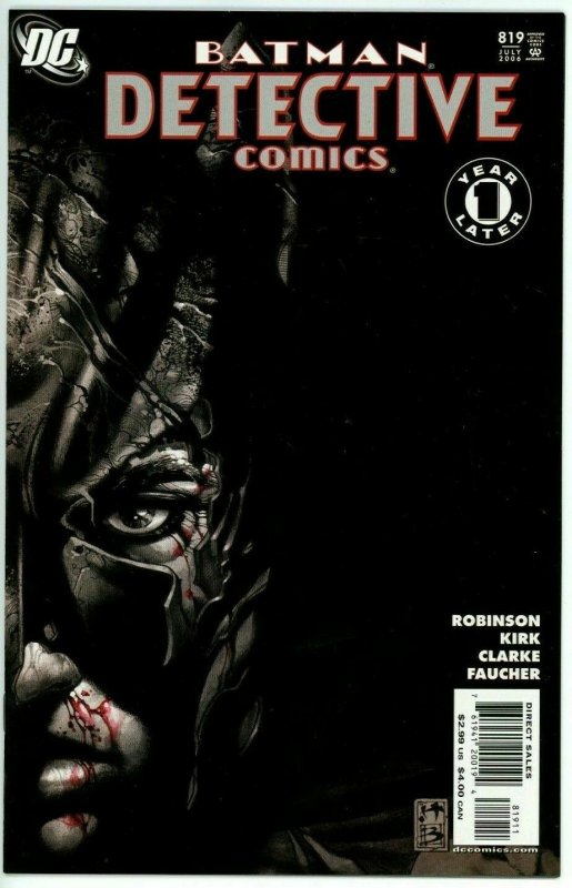 Detective Comics #819 (1937) - 9.6-9.8 NM/ *Face the Face/1 Year Later* 