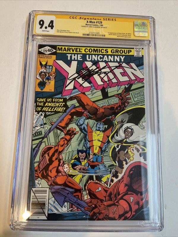 X-Men (1980) # 129 (CGC 9.4 WP SS) Signed Chris Claremont | 1st Kitty Pryde