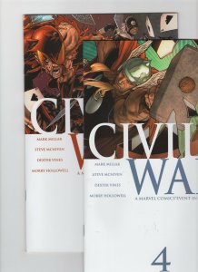 Civil War #4 and #5 (Marvel Comics, 2006) 