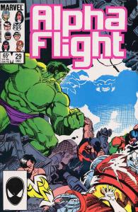 Alpha Flight (1st Series) #29 FN ; Marvel | Mike Mignola Hulk