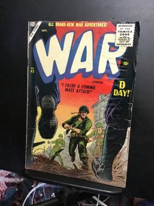 War Atlas 1958 #43 D Day cover GD Torres art! Pre-Marvel!