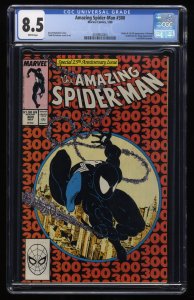 Amazing Spider-Man #300 CGC VF+ 8.5 White Pages 1st Appearance Venom!