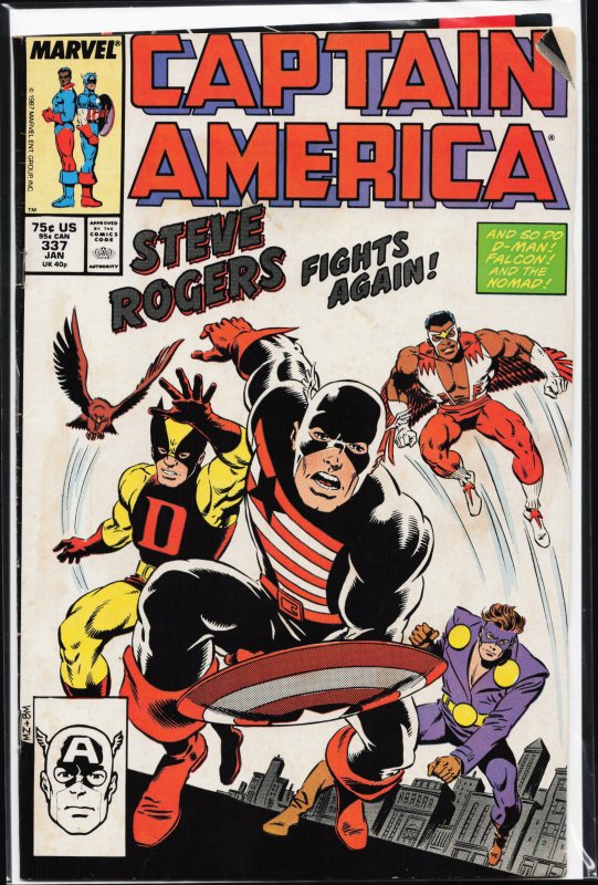 Captain America #337 (1988) Captain America [Key Issue]