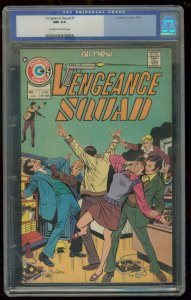 VENGEANCE SQUAD #1 1975-CGC GRADED 9.4-CHARLTON-RARE- 0061763003 