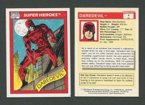 1990 Marvel Comics Card  #4  (Daredevil)  NM