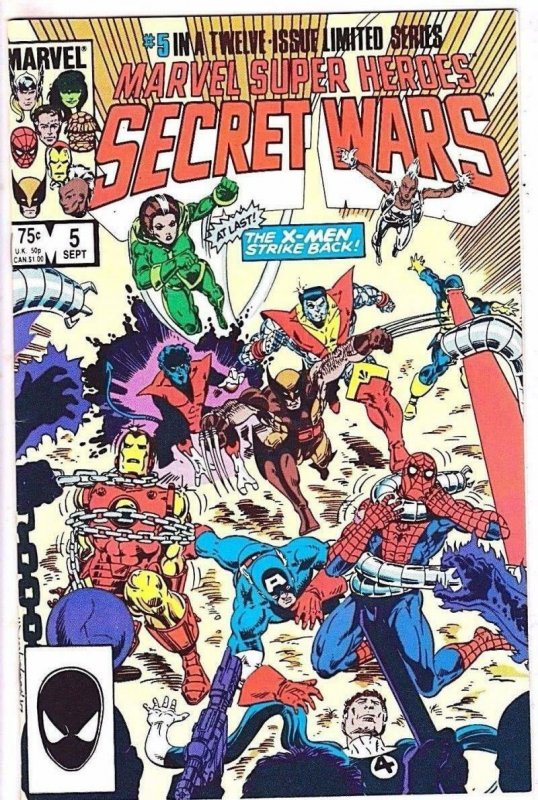 MARVEL SUPER-HEROES SECRET WARS #5, NM, X-Men, Spider-man, 1984  more in store