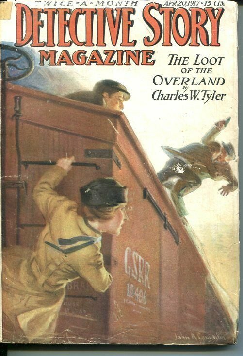 DETECTIVE STORY MAGAZINE-APRIL 20 1917-PENDEXTER-CORYWELL-DOUGLAS GREY-vg  VG