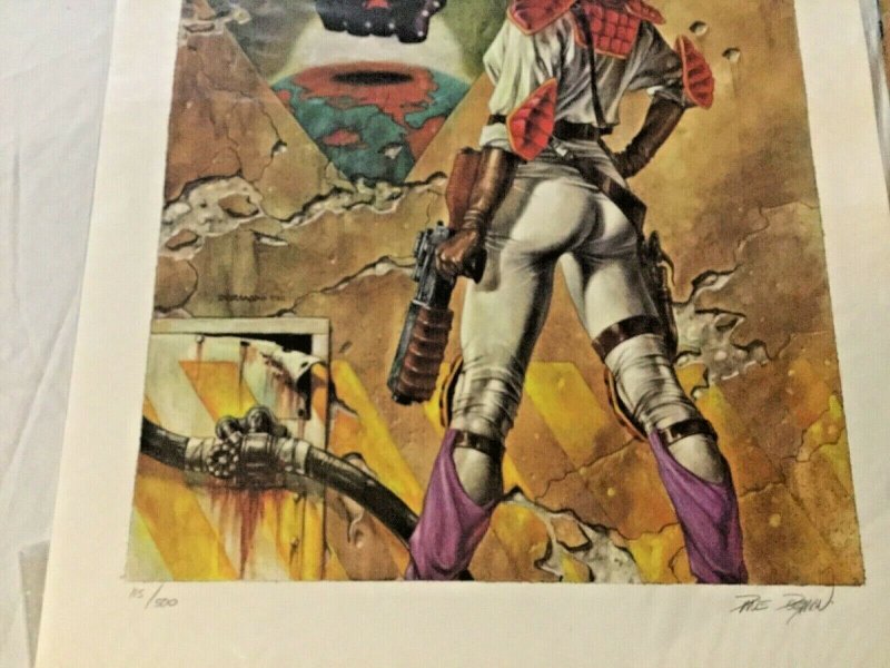 TREKKER LIMITED ED. COLOR LITHOGRAPH #115/500 DAVE DORMAN (Boba Fett fame)SIGNED