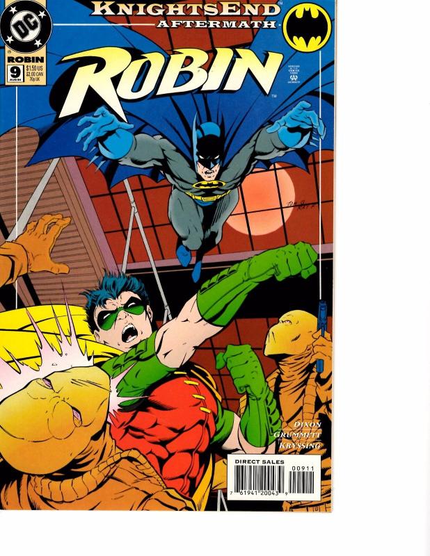 Lot Of 2 DC Comic Book New Titans #60 and Robin #9 AH12