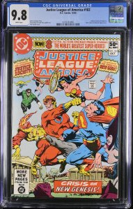 JUSTICE LEAGUE OF AMERICA #183-CGC 9.8 -DARKSEID APPEARS 4376334008