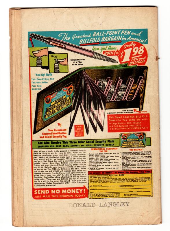 EXPOSED #1 comic book 1948-DS PUBLISHING violent Skeleton cover