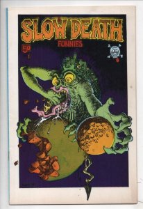 SLOW DEATH 1, VF, Jaxon, 2nd, Robert Crumb, Greg Irons, 1970, Underground