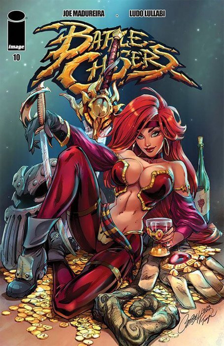 Battle Chasers #10C VF/NM ; Image | J. Scott Campbell Variant