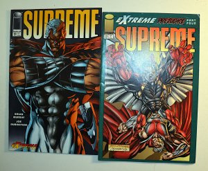 1994 Supreme Lot of 2 #10, 11 Image Comics VF- 1st Print Comic Books