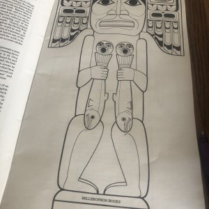 Totem poles to color&cut out Vol.2 Tlingit 8x17 Unmarked