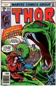 Thor #273 THE MIDGARD SERPENT! Bronze MARVEL!