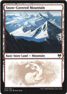 Magic the Gathering:  Kaldheim - Snow-Covered Mountain