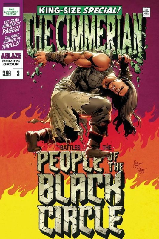 Cimmerian People Of Black Circle #3 Cvr D Casas Hulk Homage Ablaze Comic Book