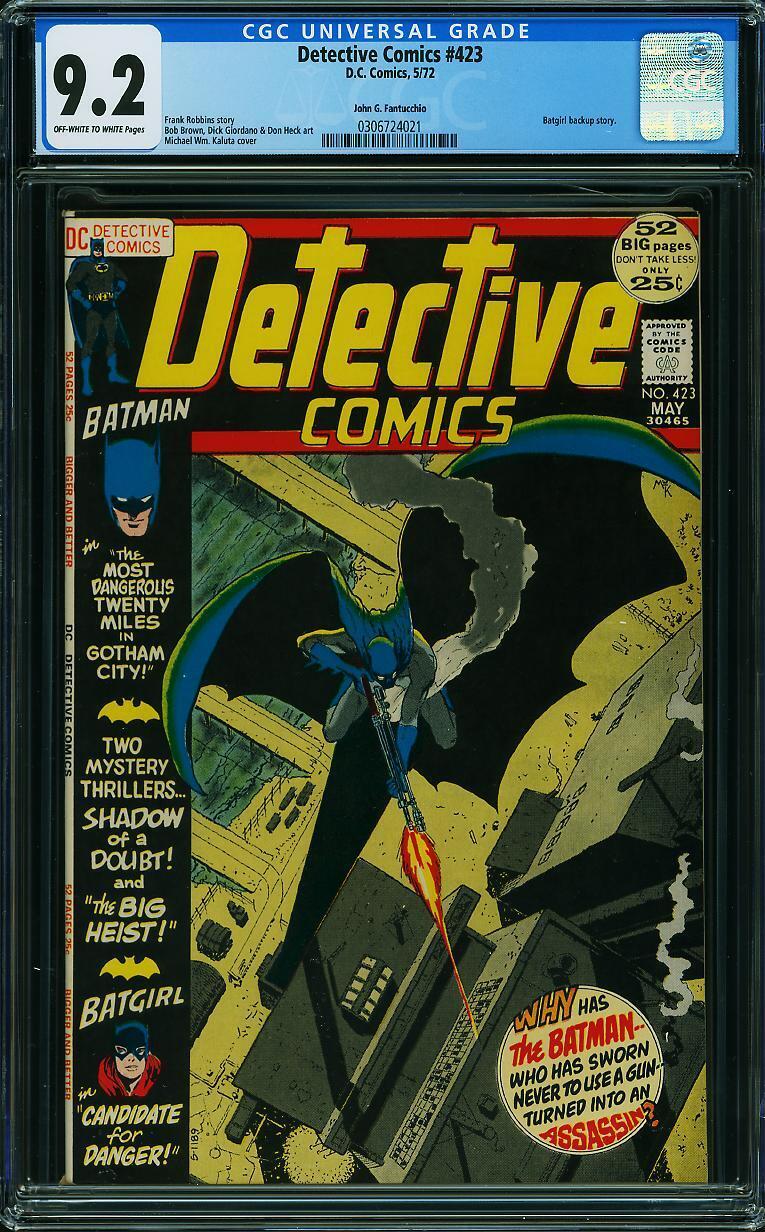Detective Comics 423 1972 Cgc 92 Nm Comic Books Bronze Age Dc